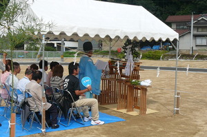 神辺町で地鎮祭