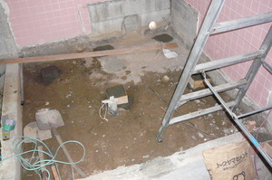 母屋をリフォーム中