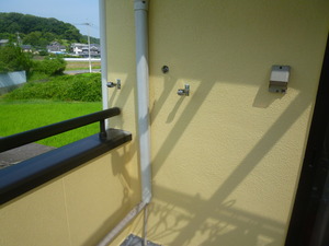 バルコニーでプール