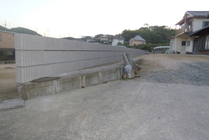 化粧ブロック完成～