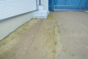 福山市神南辺町川南にて外構工事着手