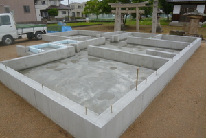 基礎工事完了 (2)