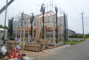 天気にも恵まれ上棟