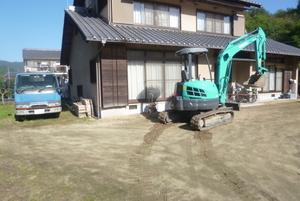 駐車場大改造・尾道市向島町にて外構工事