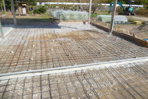 最後の仕上工事に向けて・尾道市海の畔の外構工事も大詰め。